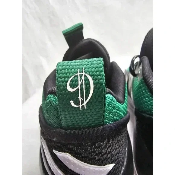 Size 7 Mens  - Adidas Dame Certified EXTPLY 2.0 Black Court Green - Picture 10 of 13